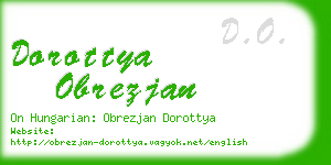 dorottya obrezjan business card